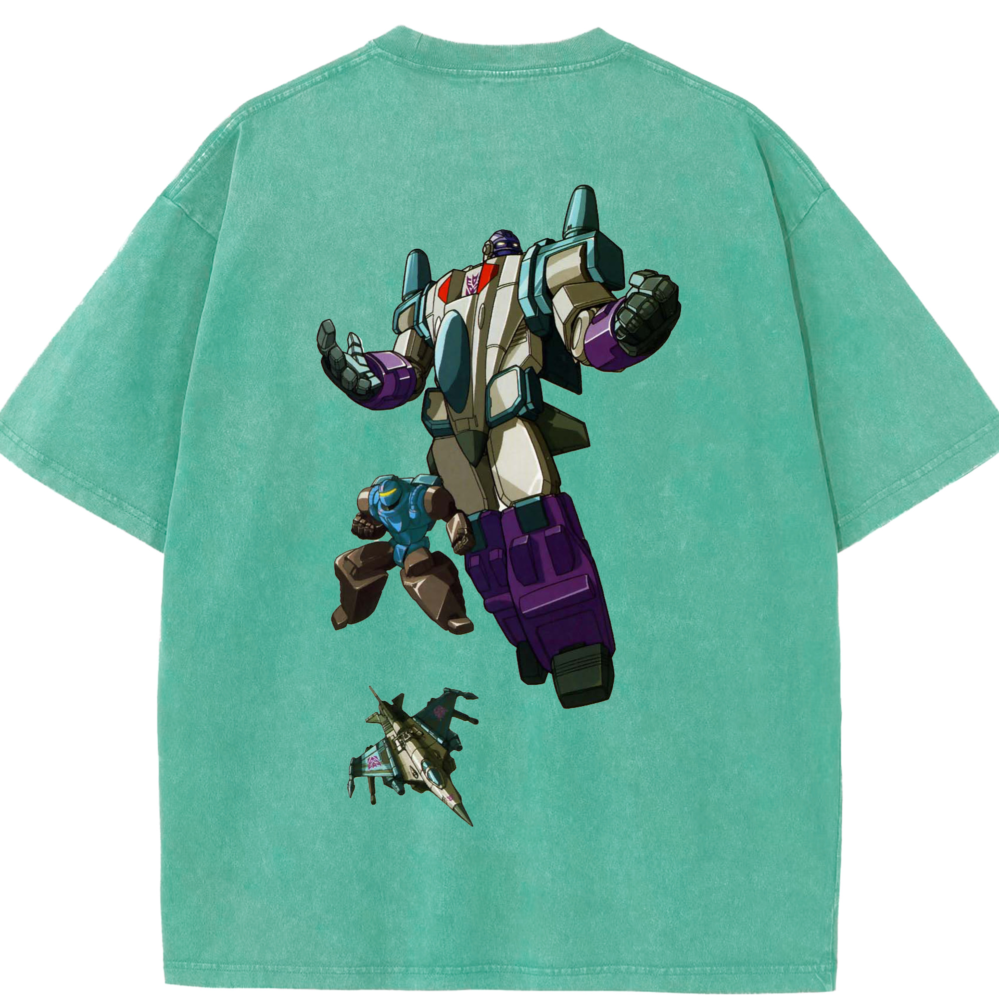 （画像用）  綿100% ヴィンテージ風 半袖Tシャツ（背面プリント）